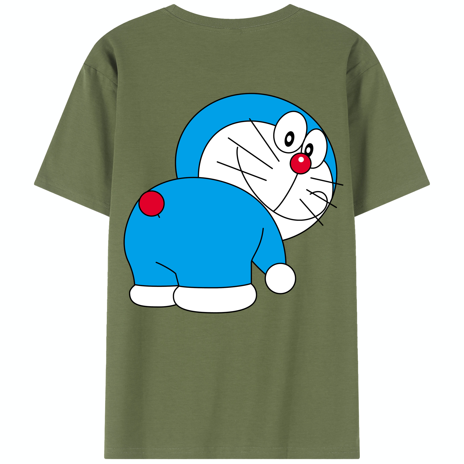 （画像用） ドラえもん Doraemon 綿100％半袖Tシャツ（背面プリント）